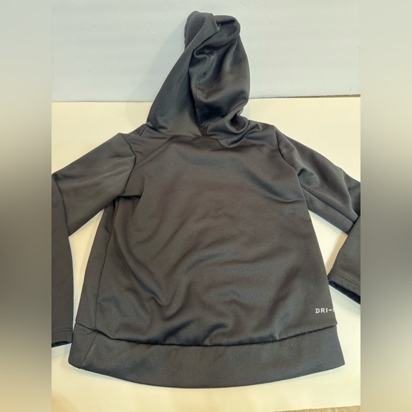 Girls Black Cheetah Nike Dri-Fit Hooded Sweatshirt Sz 6 Med - Picture 4 of 5